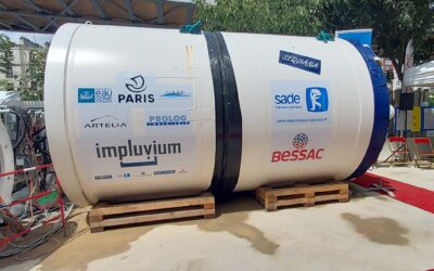 Inauguration du microtunnelier du bassin de stockage Austerlitz